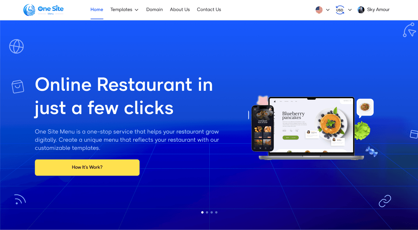 One Site Menu
